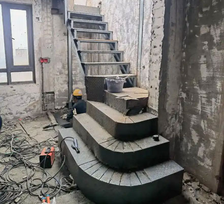 岳阳楼楼梯安装制作